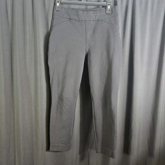 SPANX Pants - Spanx The Perfect Pant Slim Ankle‎ Black Ponte Pull On Trousers Womens Small P
